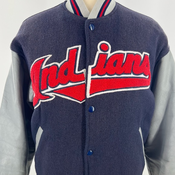 Vintage Starter Diamond Collection Cleveland Indians Jacket - Picture 6 of 12